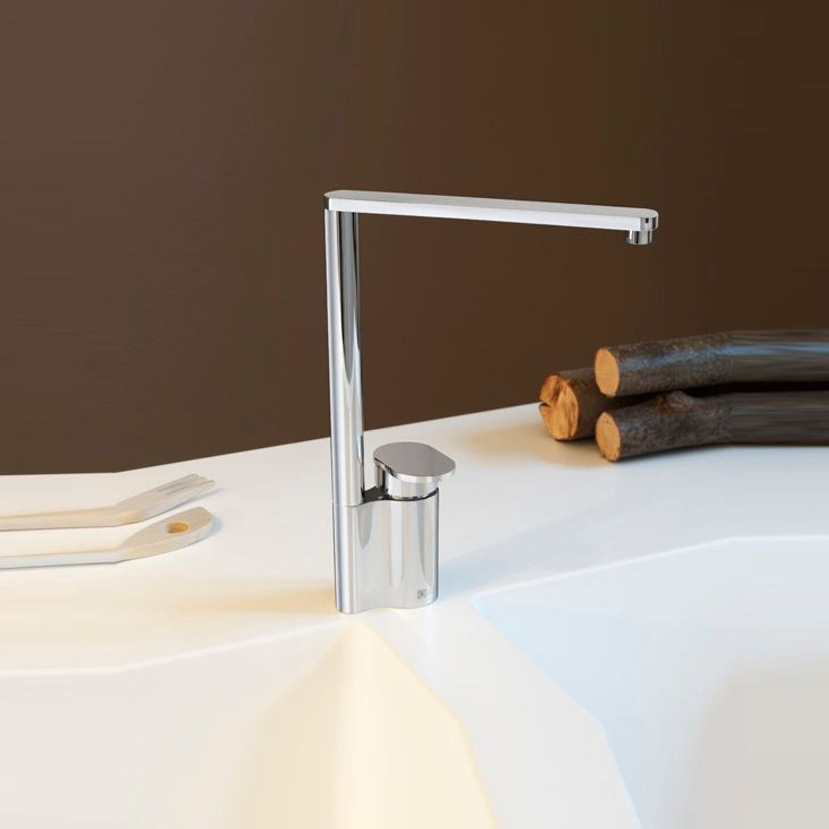 Ottavo 346 Kitchen Sink Mixer by QUADRO gallery detail image