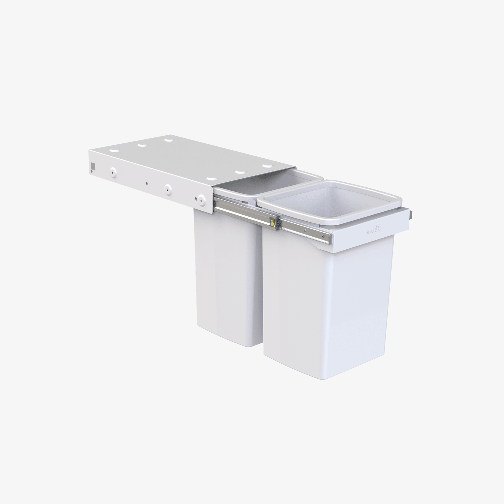 Compact Bin Storage - 2 x 20 Litre Bucket - Handle Pull gallery detail image