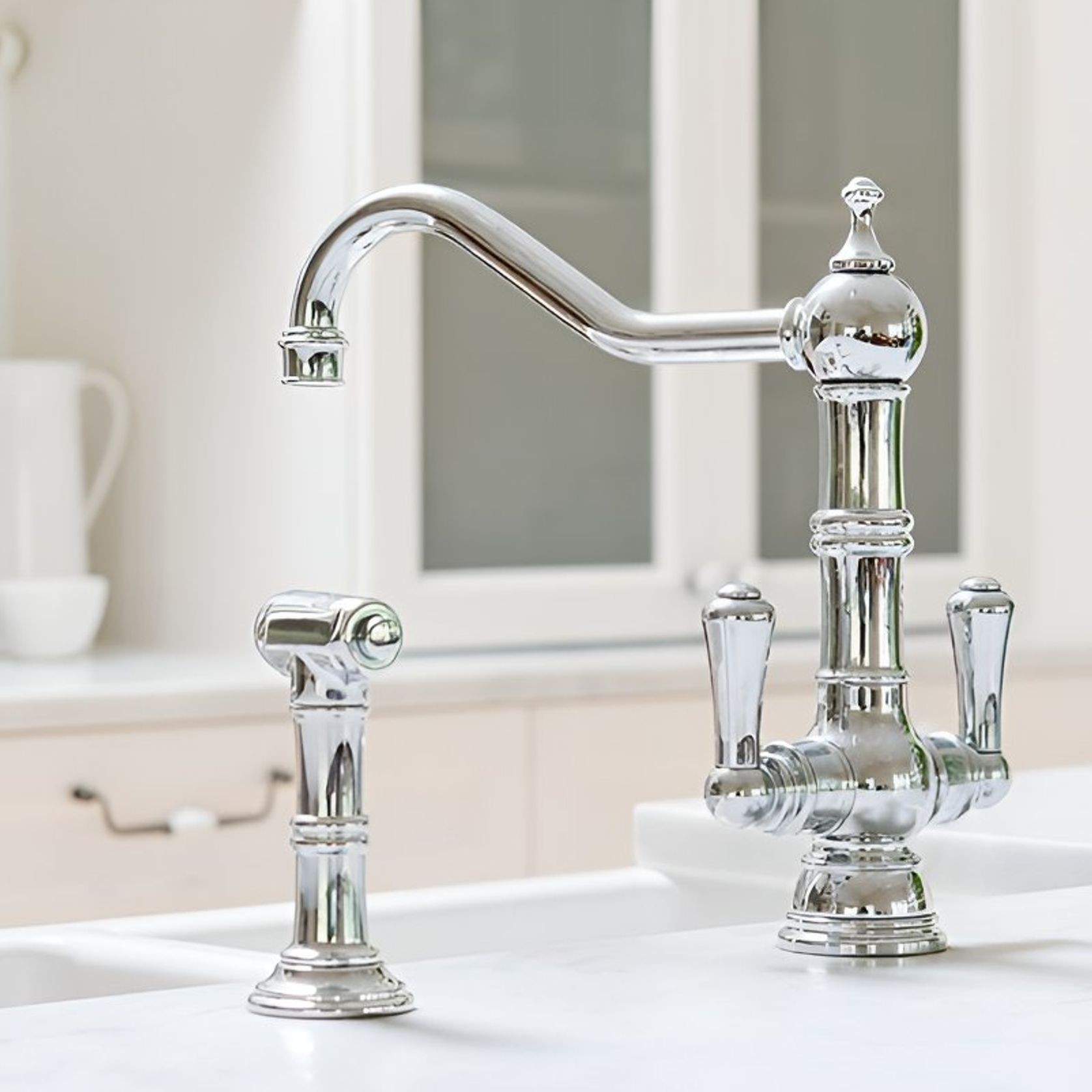 Perrin & Rowe Picardie kitchen tap gallery detail image