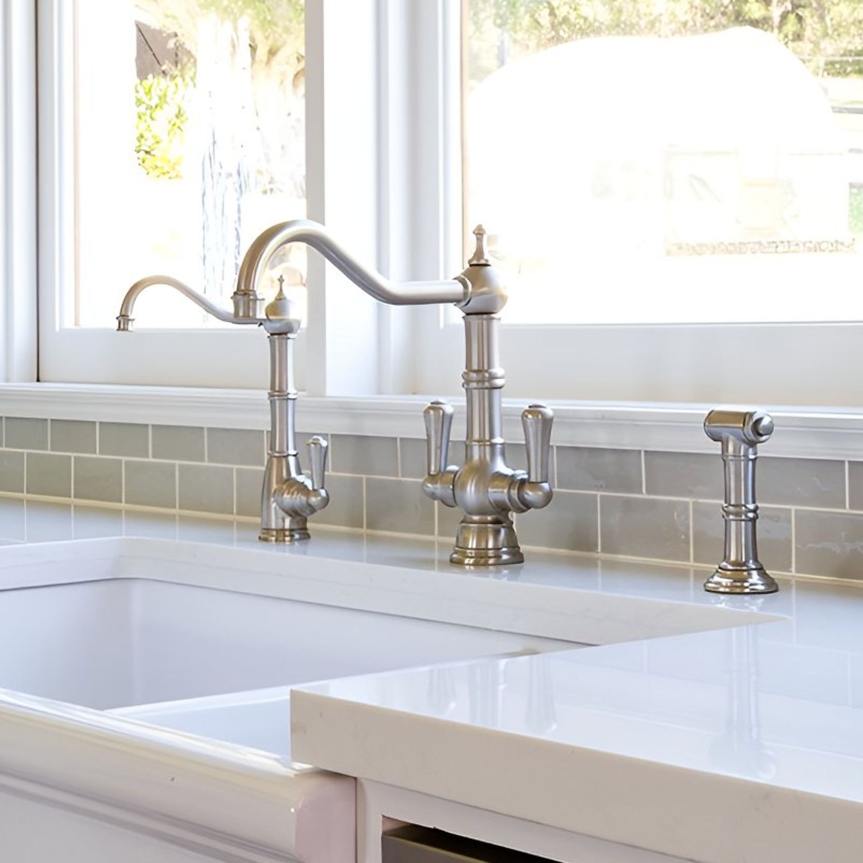 Perrin & Rowe Picardie kitchen tap gallery detail image