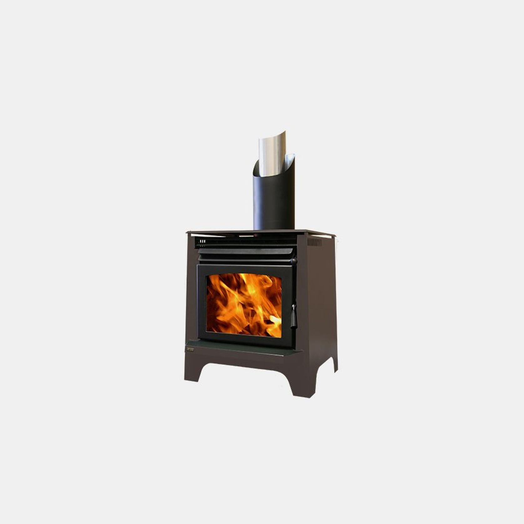 Phoenix Freestanding Wood Fireplace
 gallery detail image