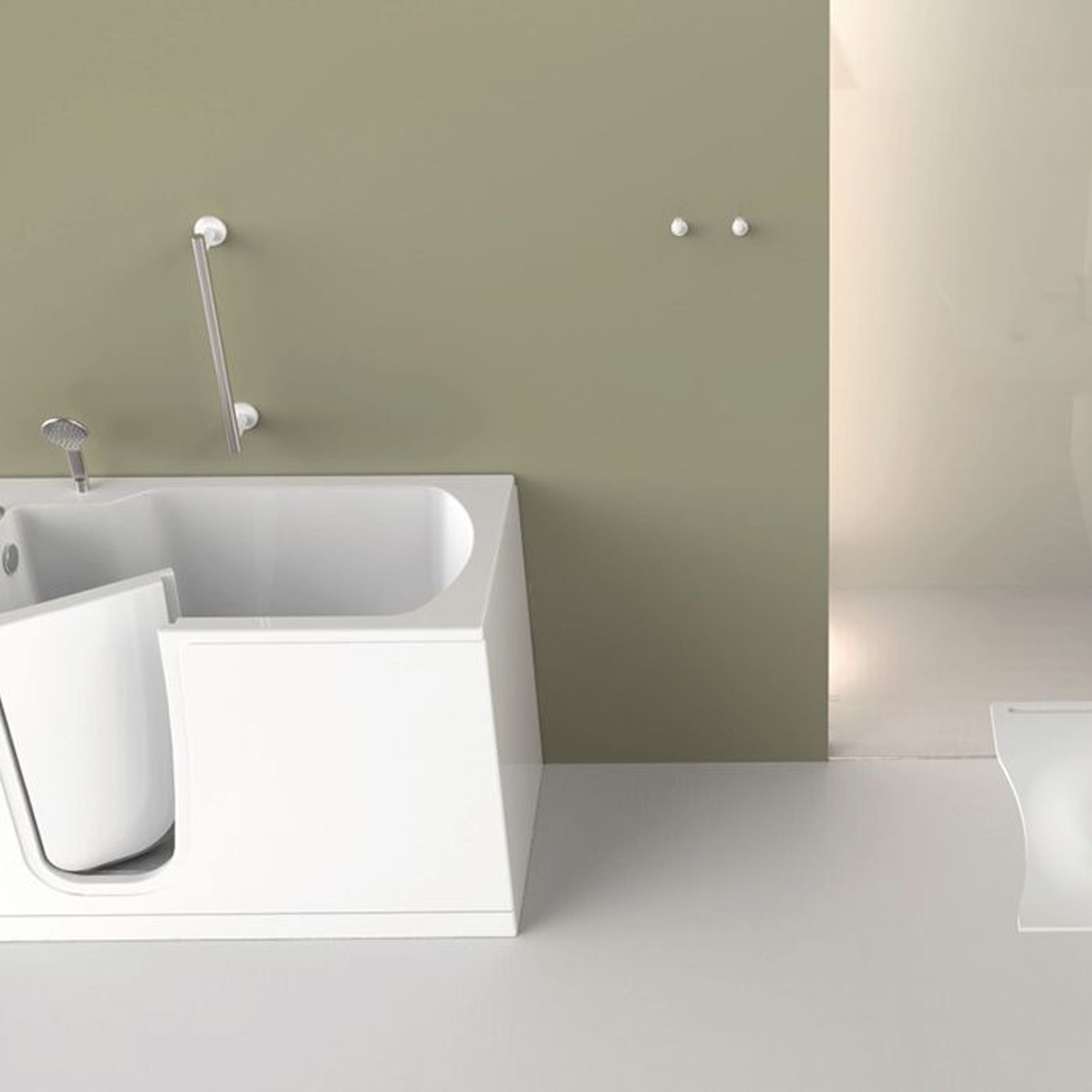 Oasi 106cm bathtub - door on the left by GOMAN gallery detail image