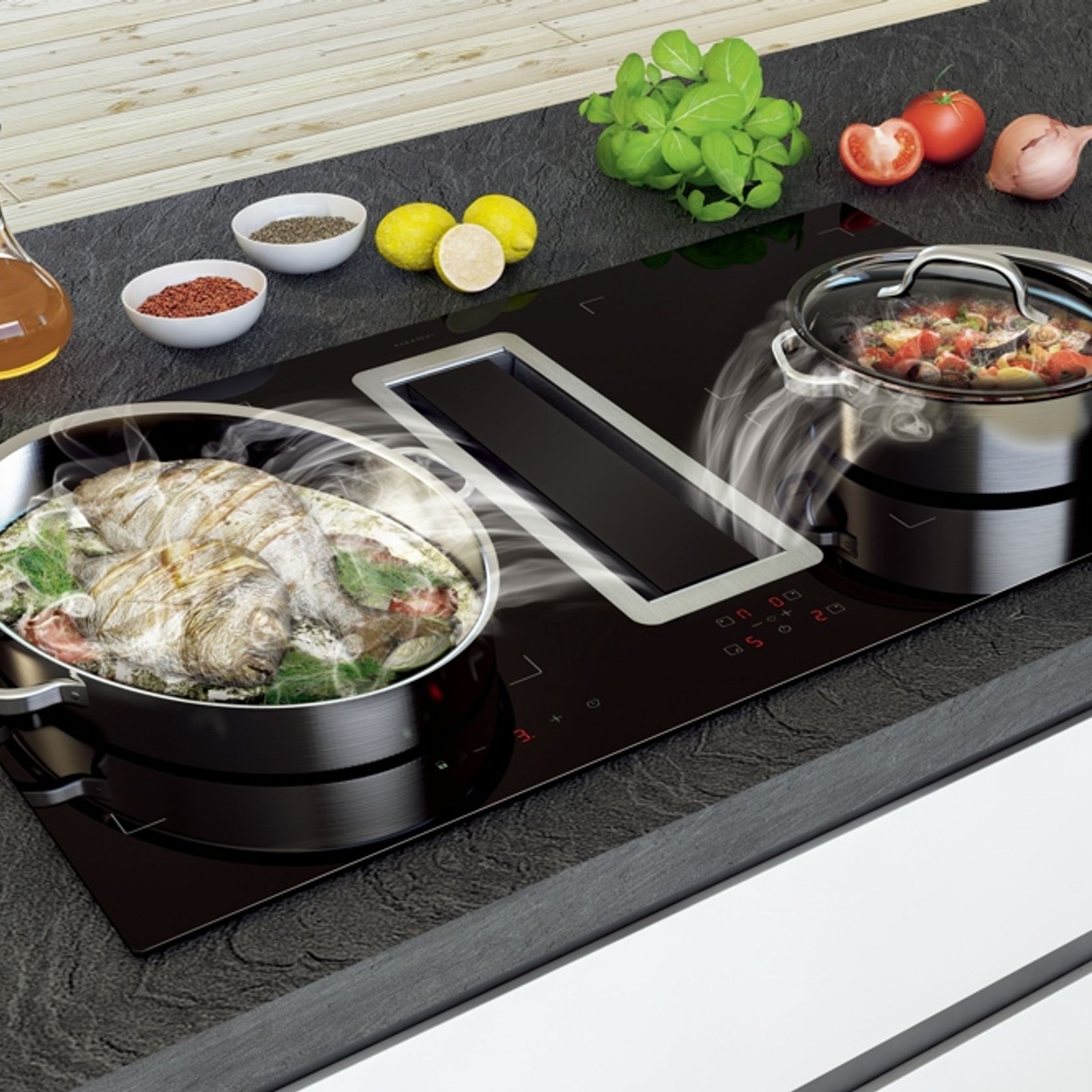 FLOW-IN Induction Hob and Extractor gallery detail image