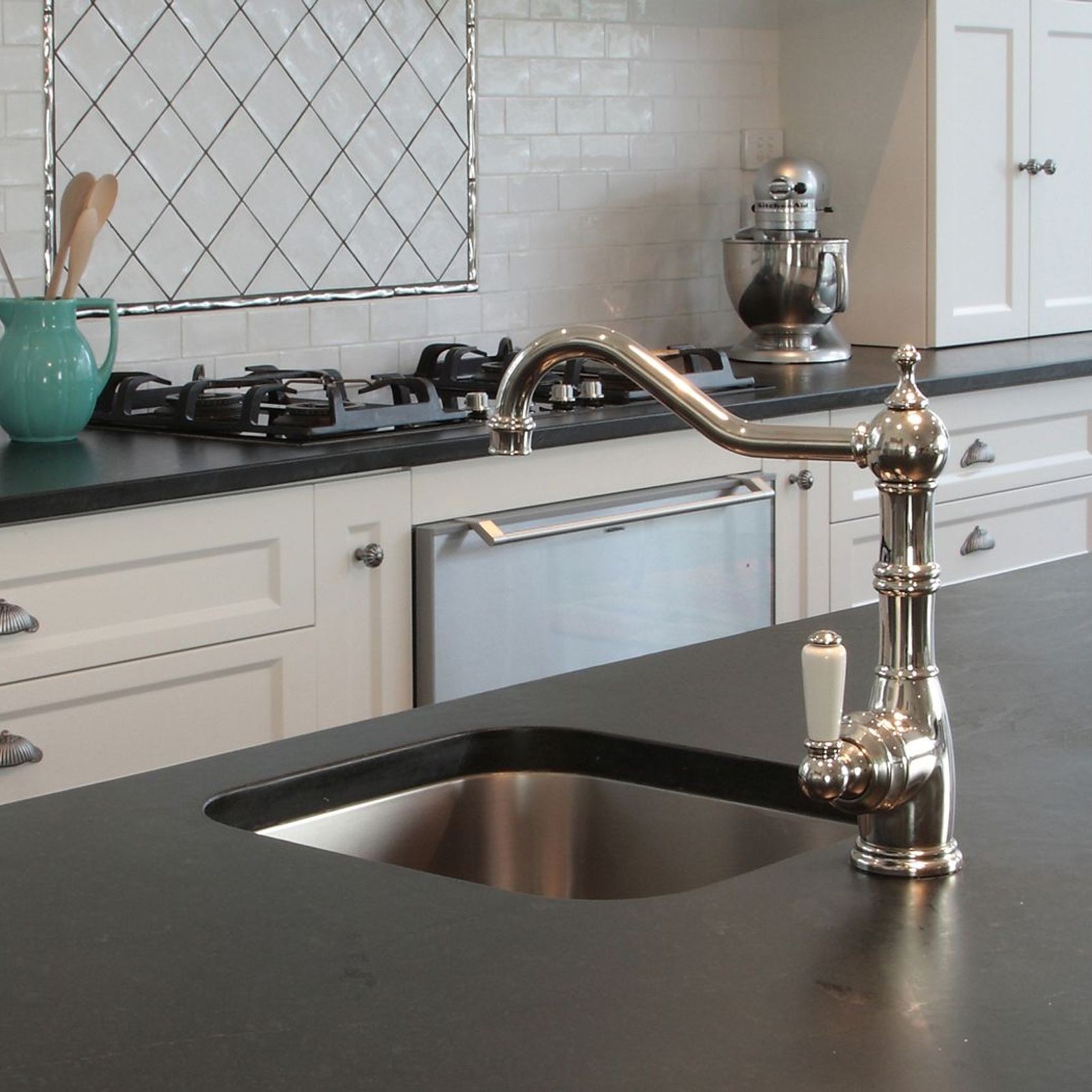 Perrin & Rowe Aquitaine kitchen tap gallery detail image