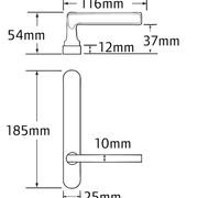 Legge 5400 Series Renoir (52) Plate Door Furniture gallery detail image