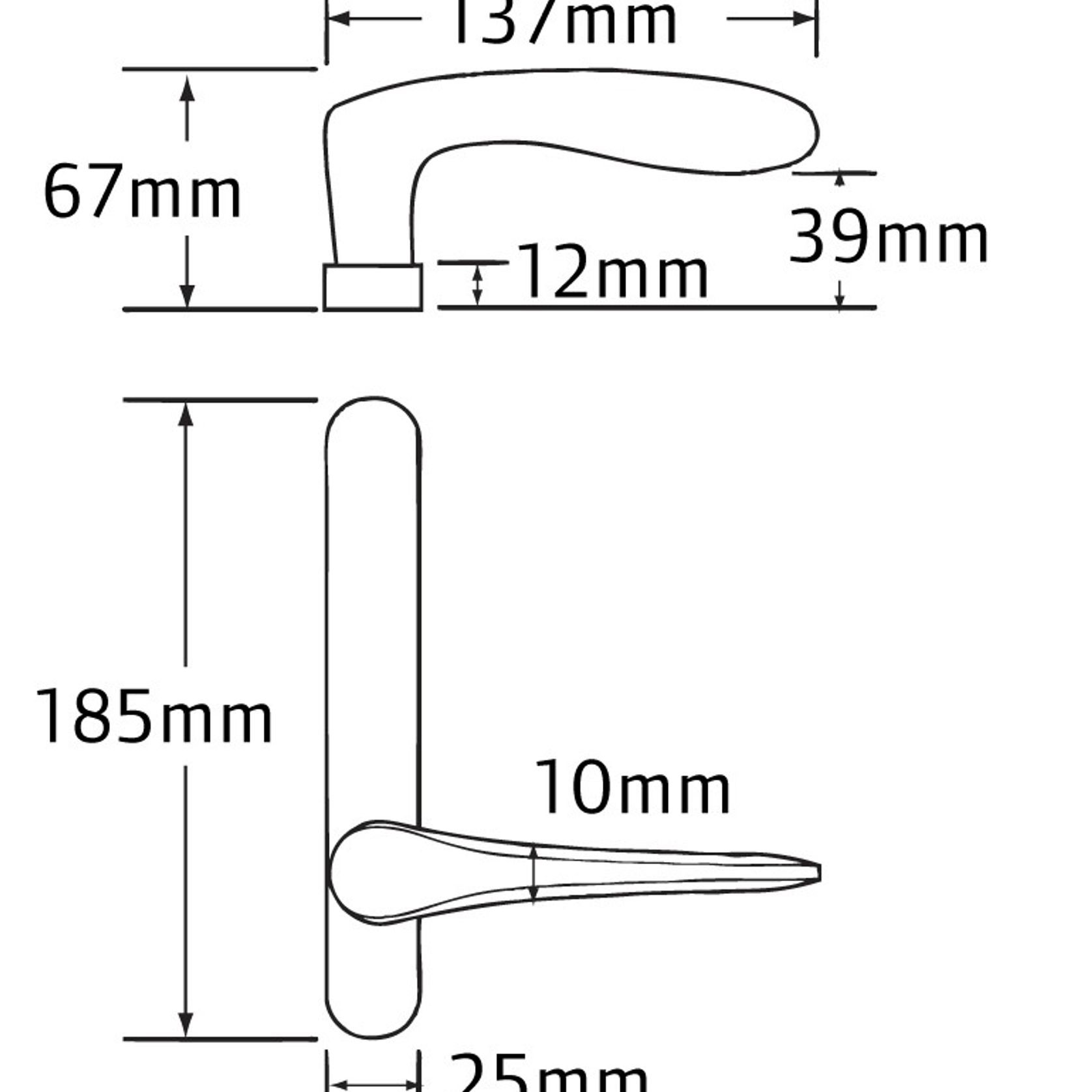 Legge 5400 Series Rubens (56) Door Furniture gallery detail image