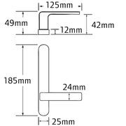 Legge 5400 Series Angelo (57) Door Furniture gallery detail image