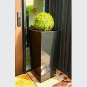 Black Powder Coated Tapered Column Planter  gallery detail image
