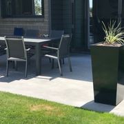 Black Powder Coated Tapered Column Planter gallery detail image