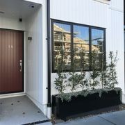 Black Powdercoated Trough Planter 1400 gallery detail image