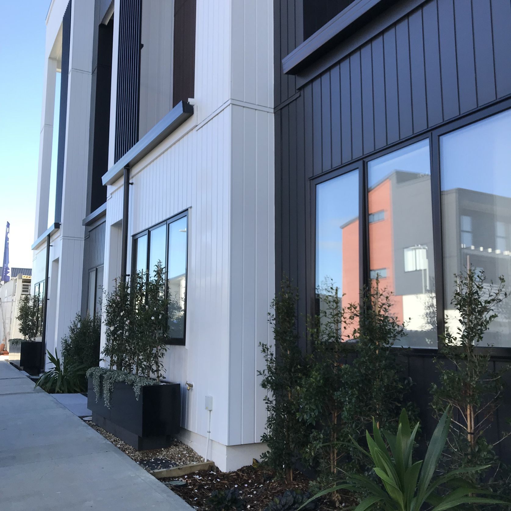 Black Powdercoated Trough Planter 1400 gallery detail image