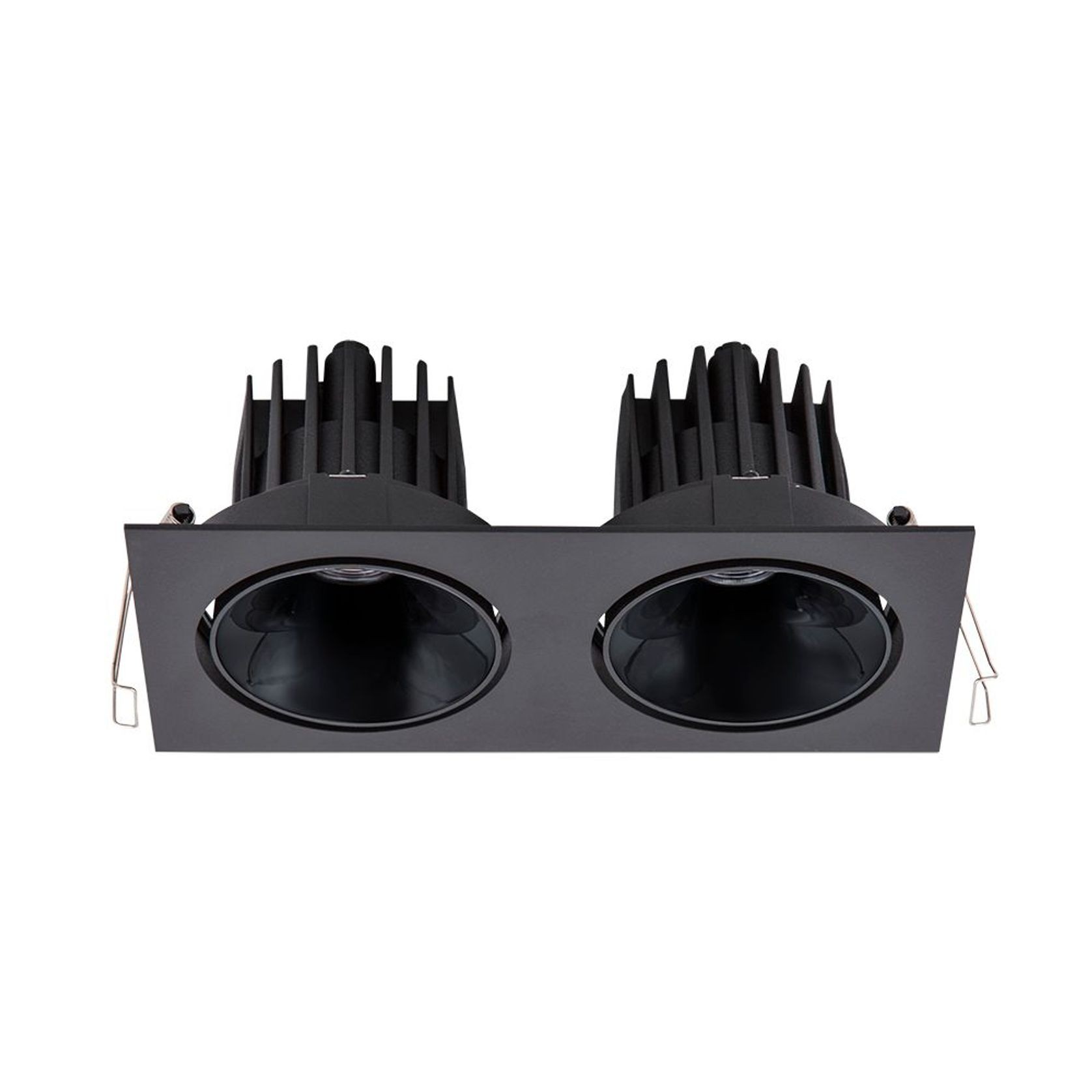 Cevon Dark Art Tilt/Rotate - 2x 14W Double Downlight gallery detail image