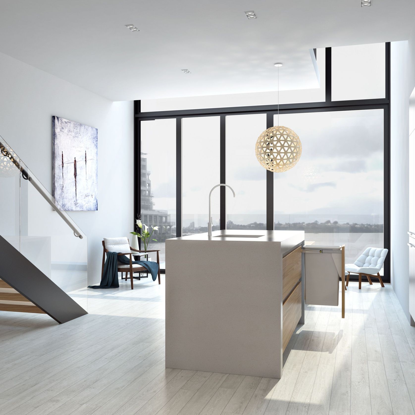 Compact Bin Storage - 1 x 40 Litre Bucket - Door Pull gallery detail image