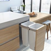 Compact Bin Storage - 2 x 35 Litre Bucket - Door Pull gallery detail image