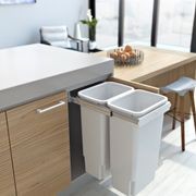 Compact Bin Storage - 2 x 35 Litre Bucket - Handle Pull gallery detail image