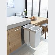 Compact Bin Storage - 2 x 35 Litre Bucket - Handle Pull gallery detail image