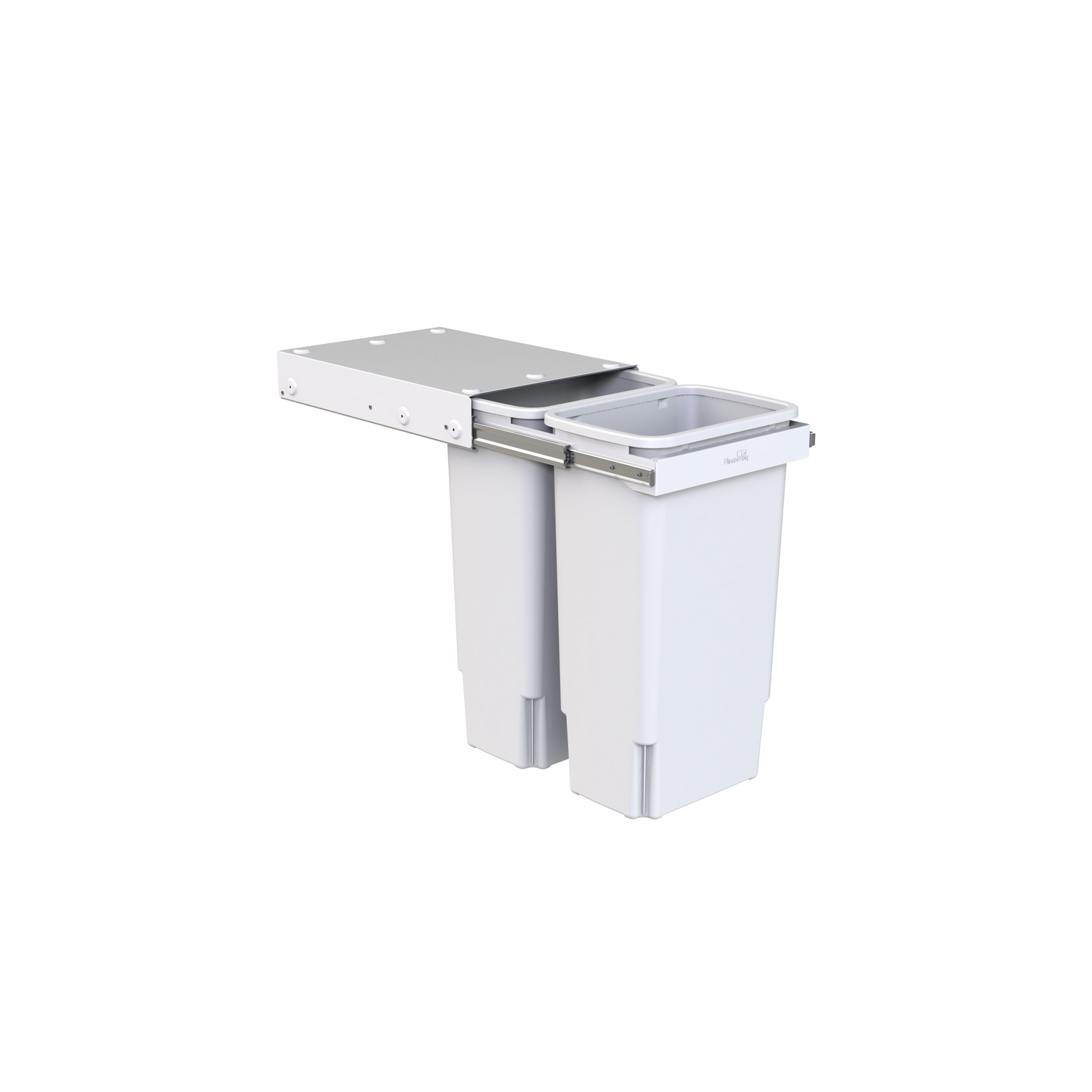 Compact Bin Storage - 2 x 35 Litre Bucket - Handle Pull gallery detail image