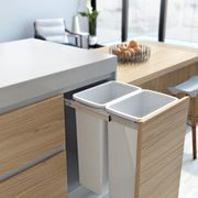 Compact Bin Storage - 2 x 40 Litre Bucket - Door Pull gallery detail image