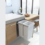 Compact Bin Storage - 2 x 40 Litre Bucket - Handle Pull gallery detail image
