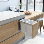 Compact Bin Storage - 2 x 20 Litre Bucket - Door Pull gallery detail image