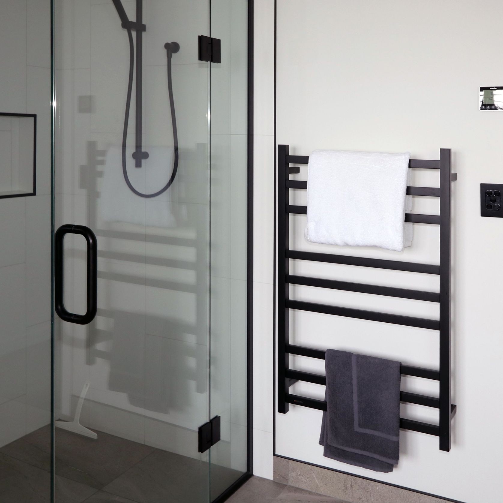 Code Square Heated Towel Ladders gallery detail image