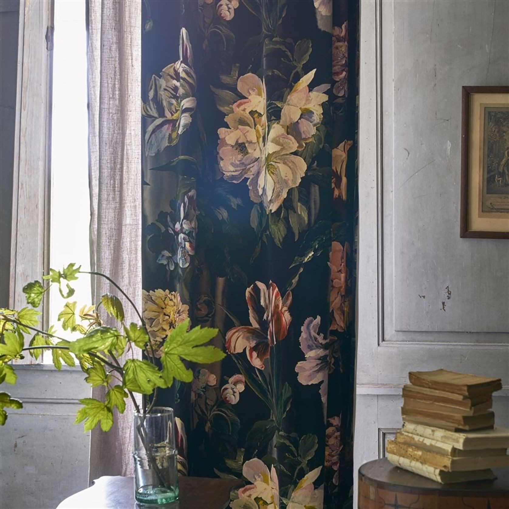 Delft Velvet Noir Fabrics by Designers Guild gallery detail image