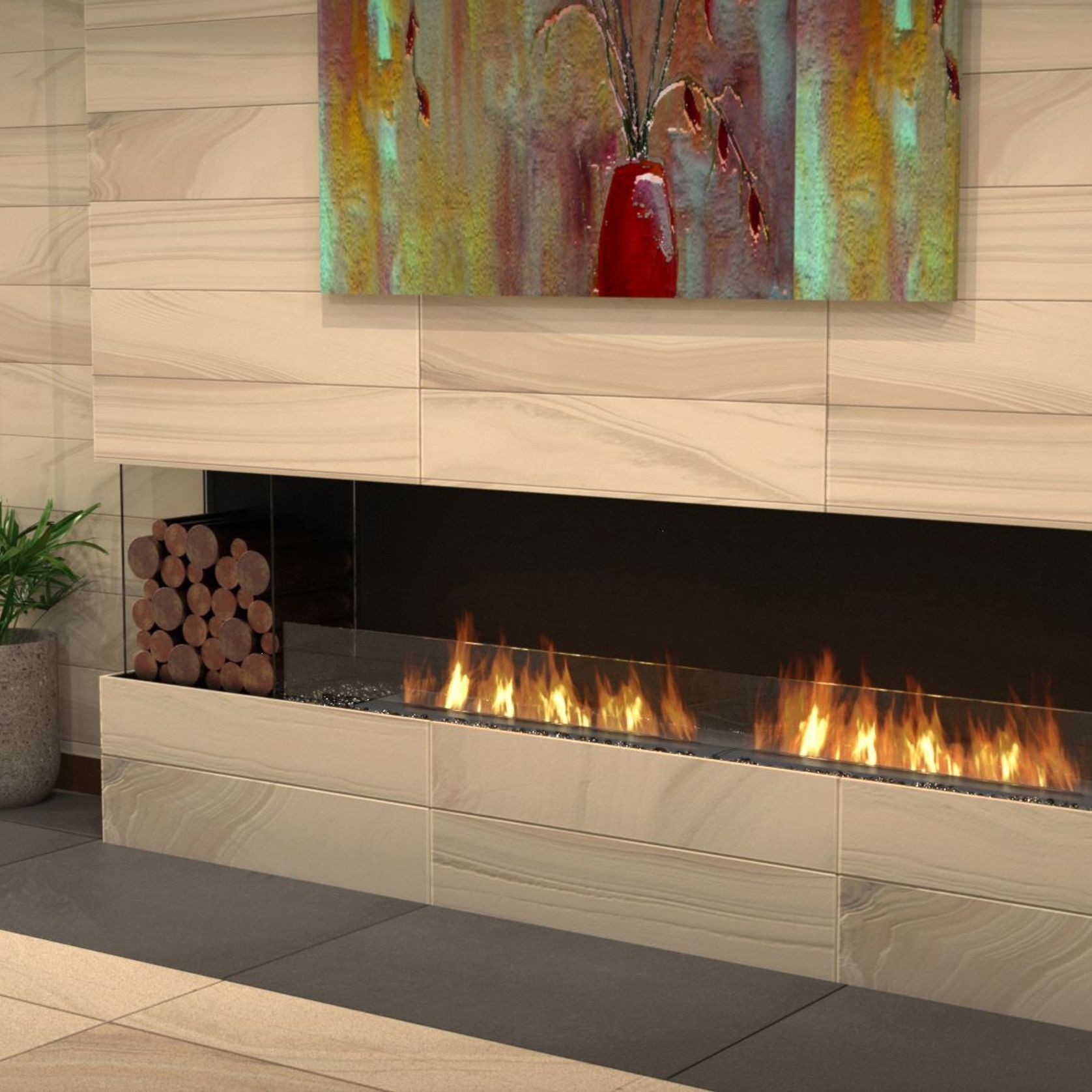 EcoSmart Flex Bay 104 Fireplace gallery detail image