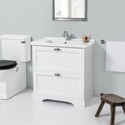 English Classic Floorstanding Vanity, 2 Drawers gallery detail image