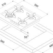 Kleenmaid Gas Cooktop 60cm gallery detail image