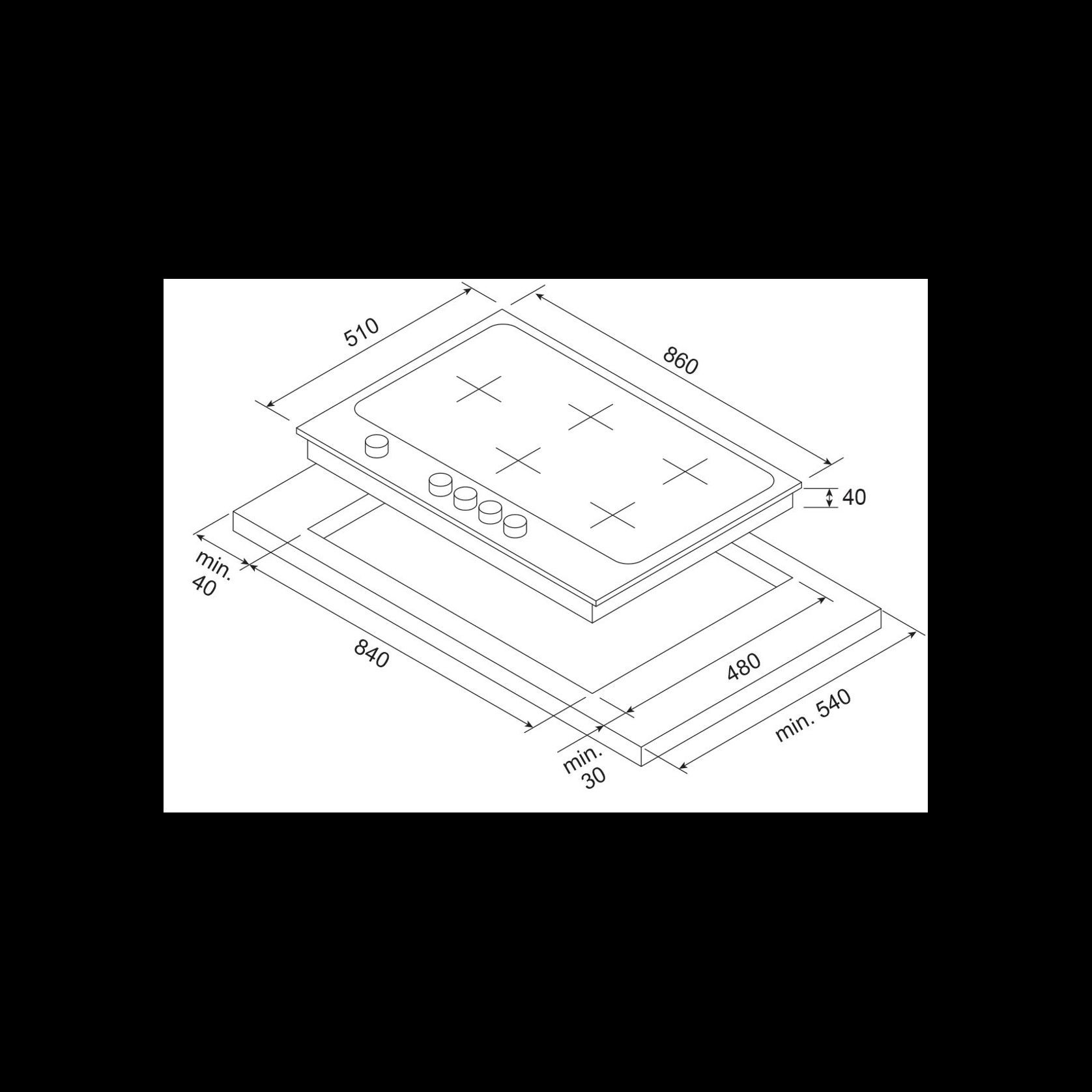 Kleenmaid Gas Cooktop 90cm gallery detail image