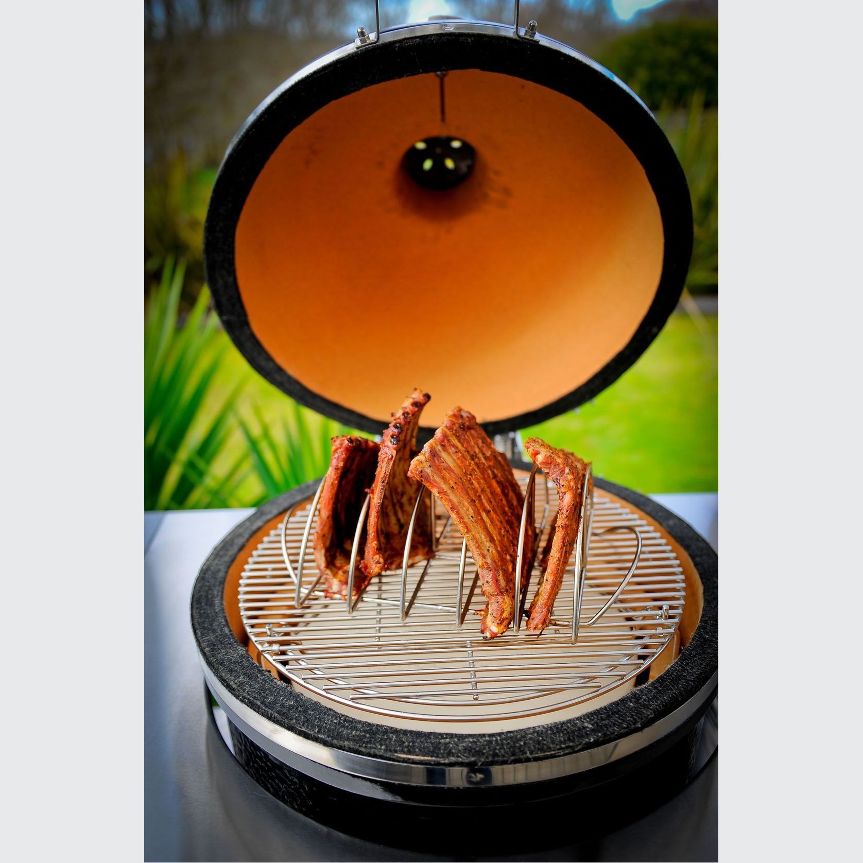 Grandfire Kamado - Integrated with SS Cart Grill gallery detail image