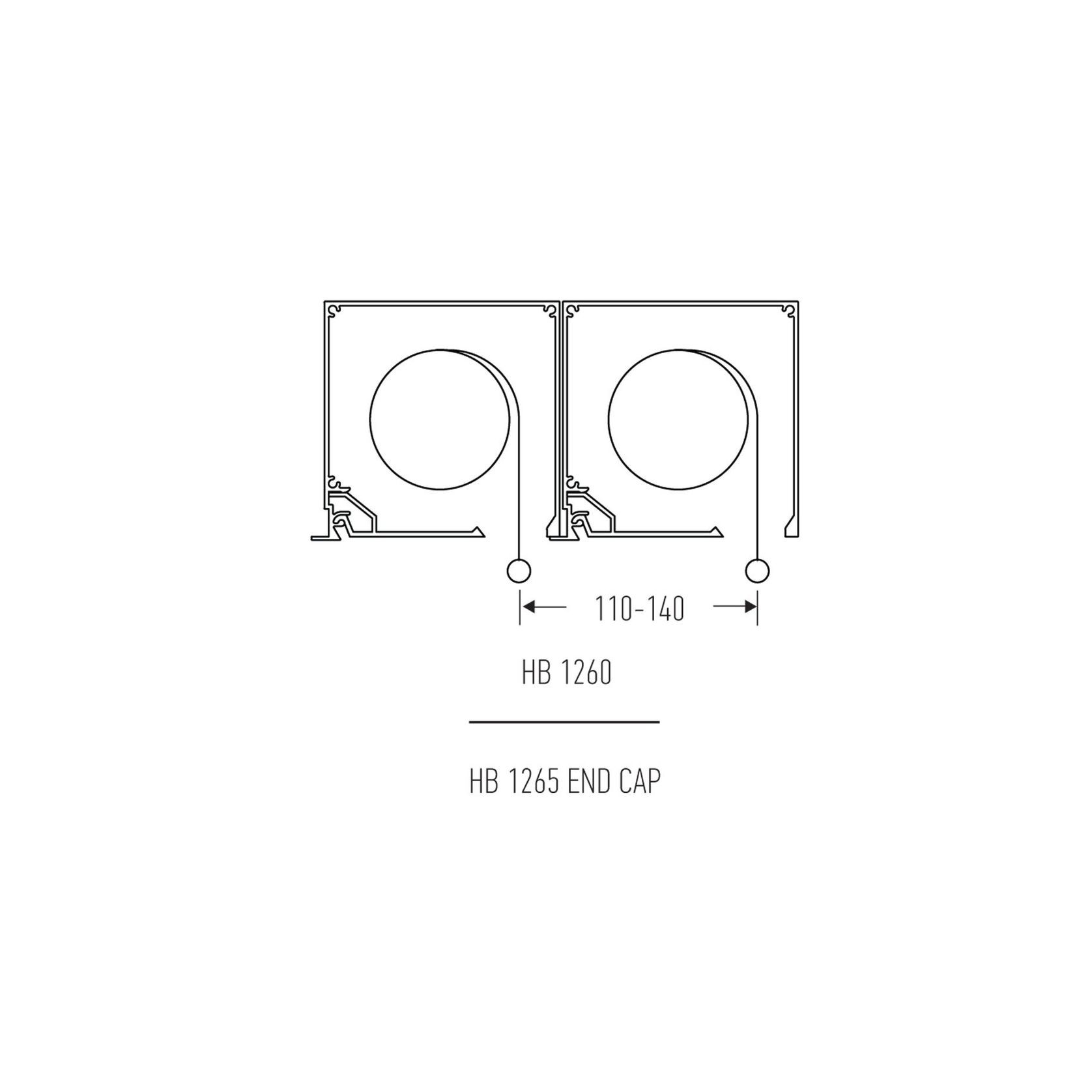 HB1260 Double Recessed Blind Box for Motorised Roller Blinds gallery detail image
