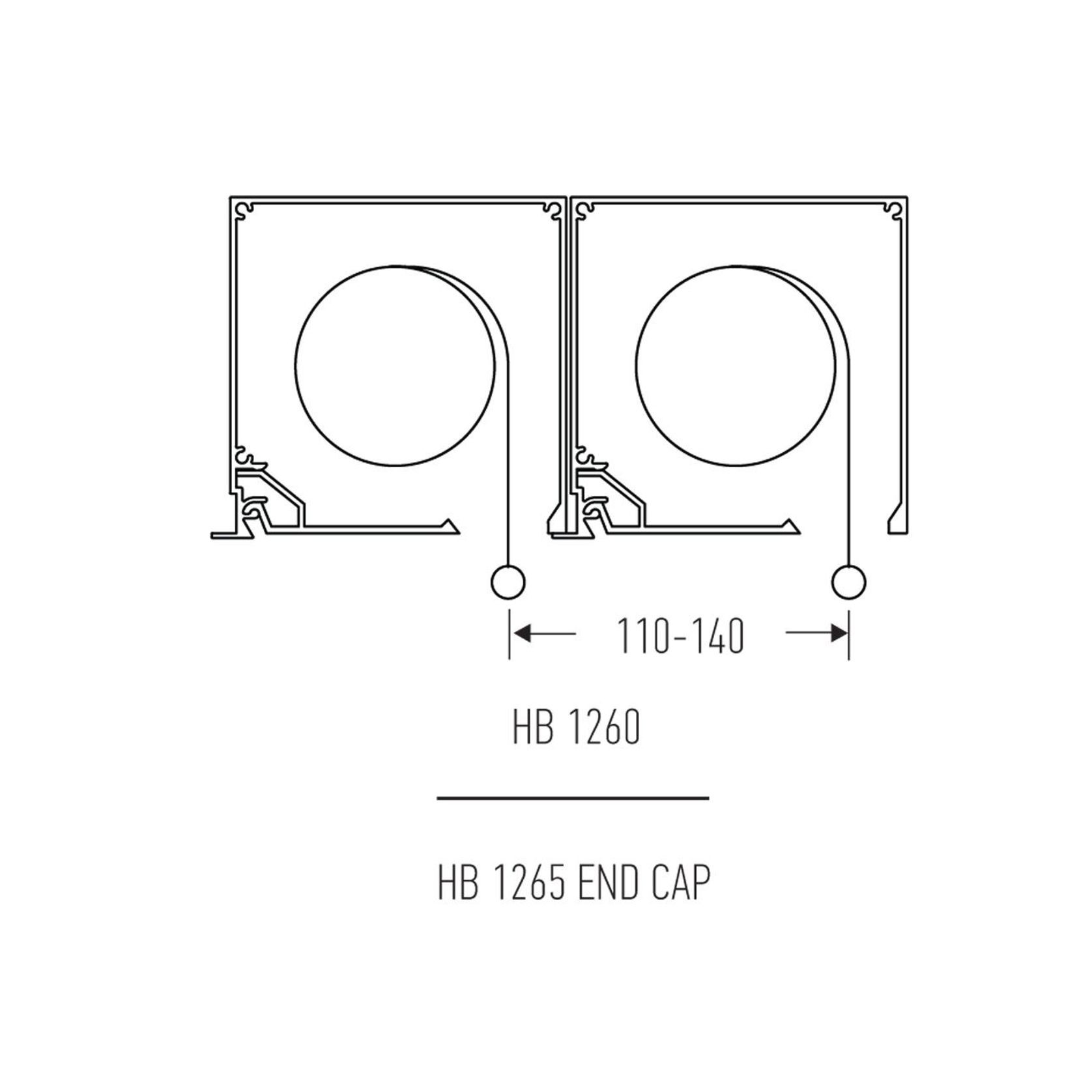 HB1260 Double Recessed Blind Box for Motorised Roller Blinds gallery detail image