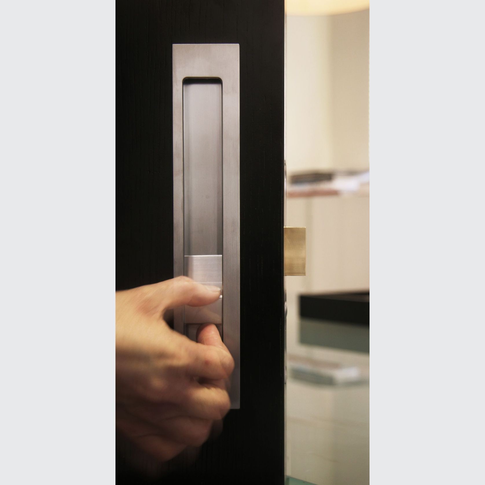 HB1650 Offset Flush Pull Lock for Sliding Doors gallery detail image