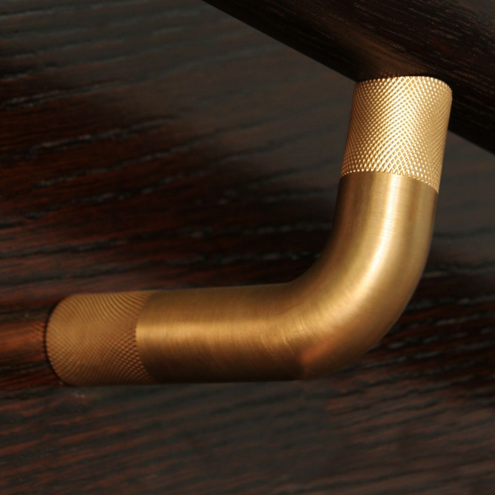 HB580 Knurled Solid Bronze StairRail Bracket | Handrail gallery detail image