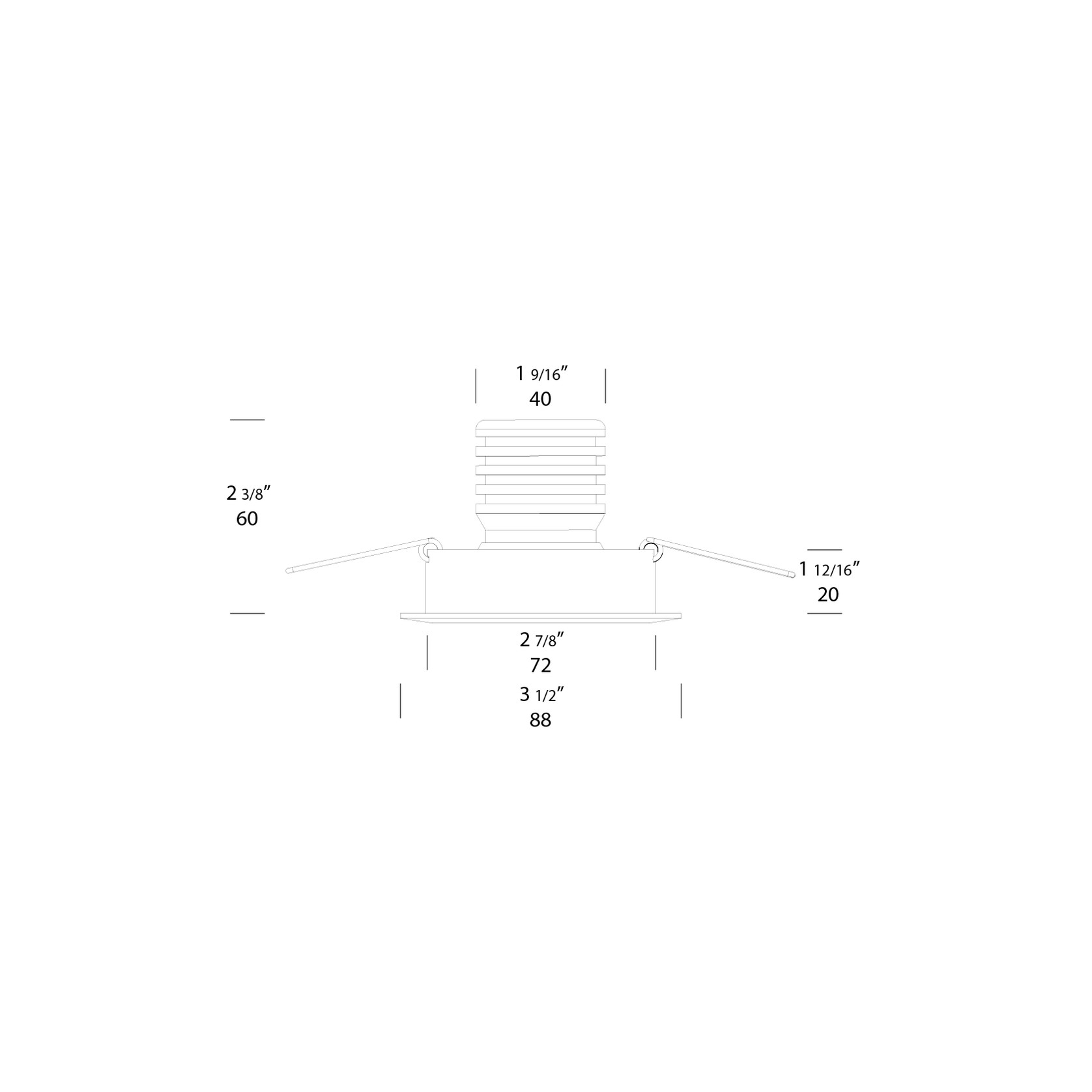 Hunza™ Tilting Eave Downlight 6W gallery detail image