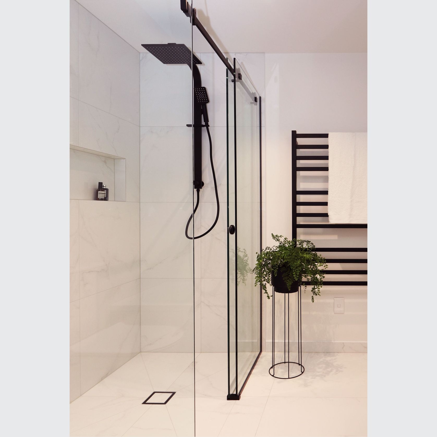 Code Square Heated Towel Ladders gallery detail image