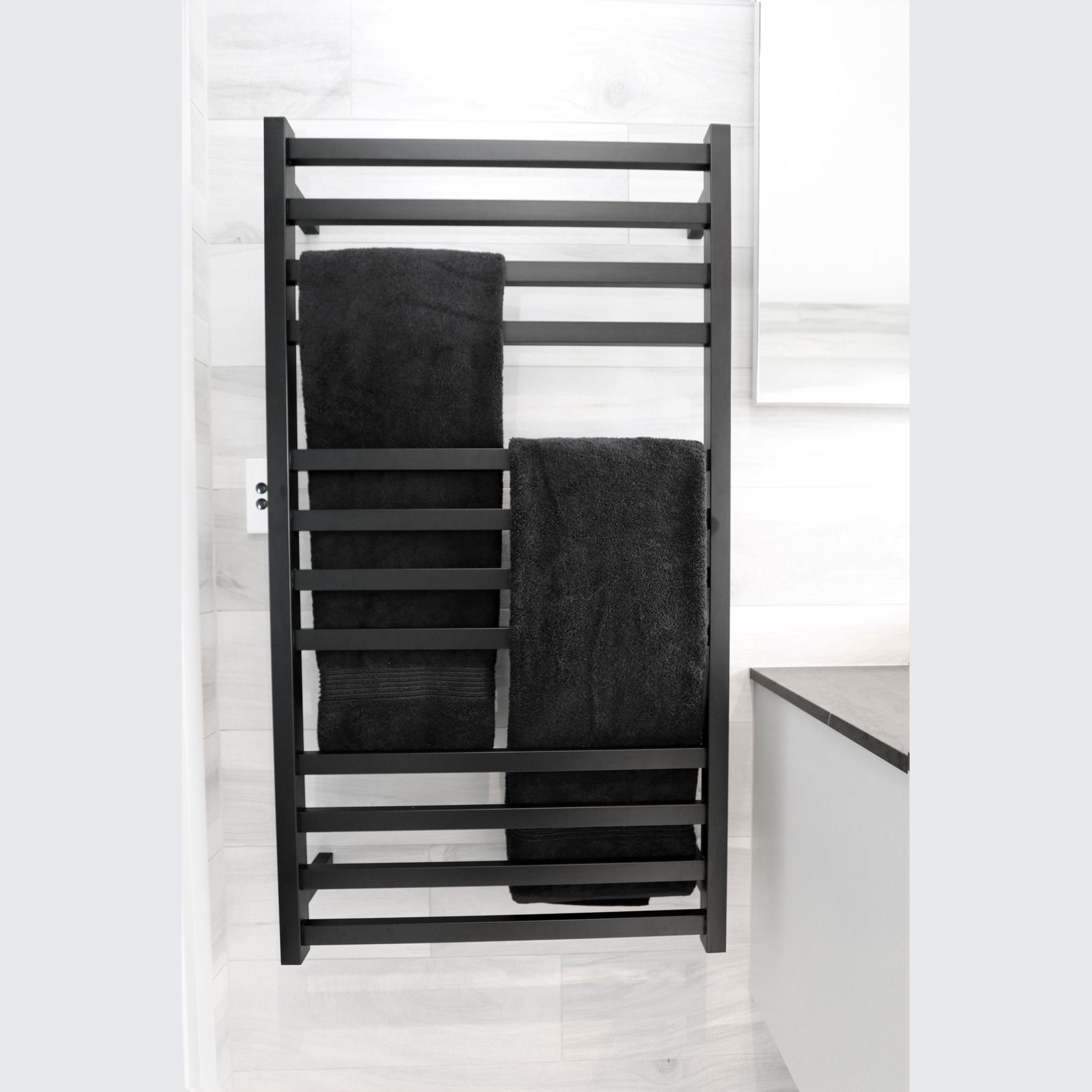 Code Square Heated Towel Ladders gallery detail image