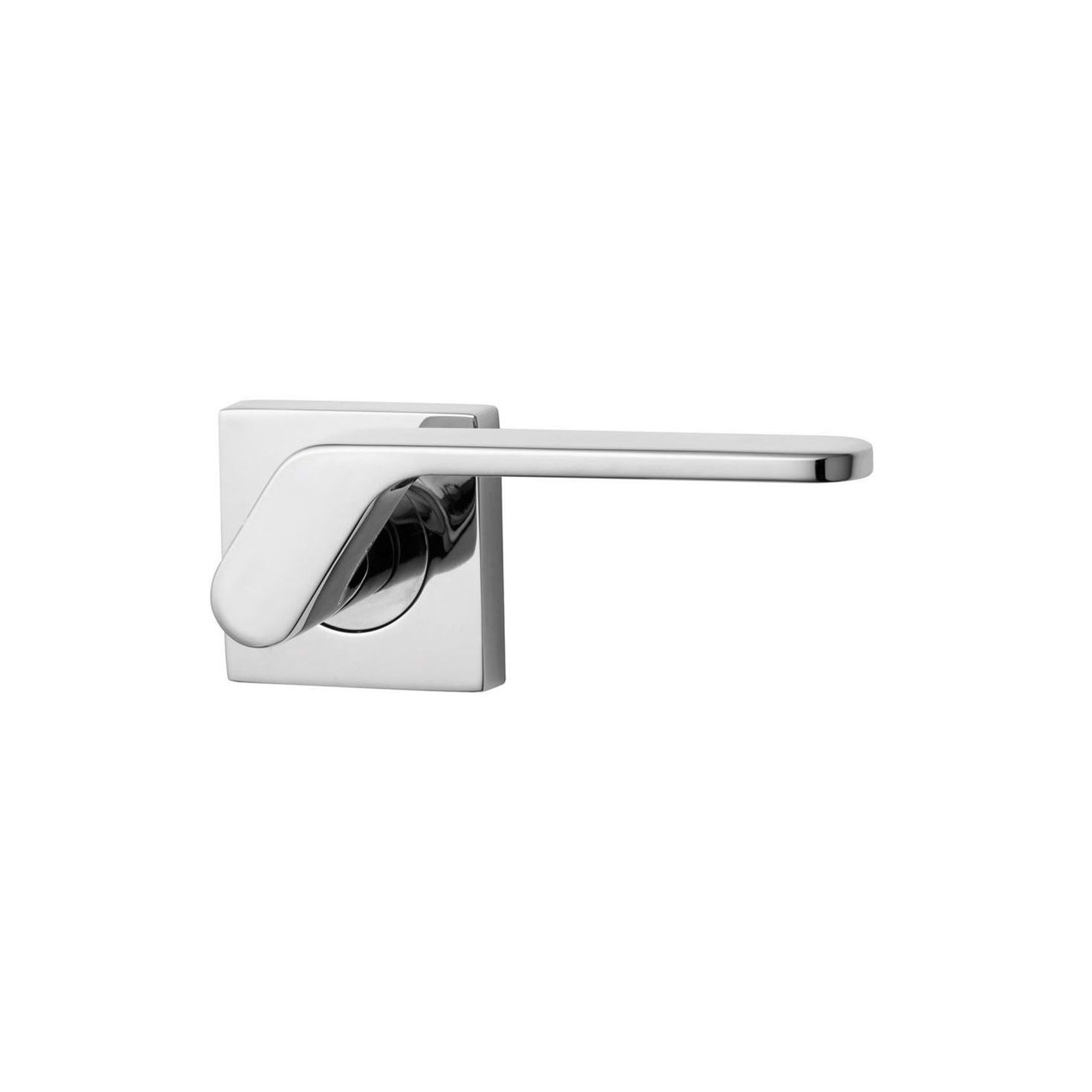 Lockwood 1420 Square Series Brass Door Handles gallery detail image