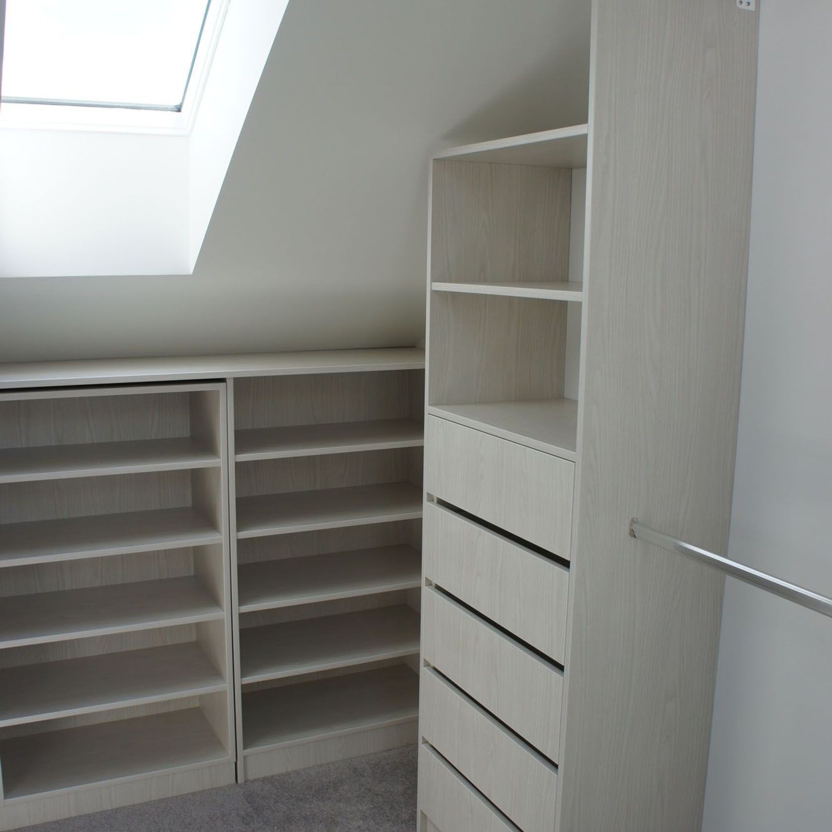 METRO range - Wardrobe in "Washed Oak" woodgrain gallery detail image