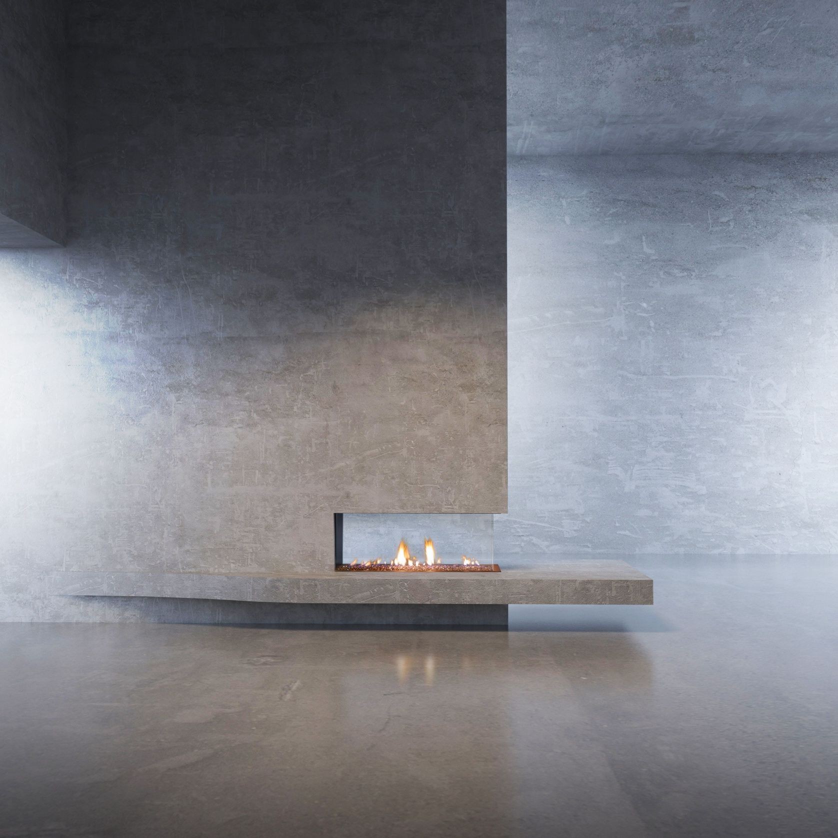 MODE KS1150 Peninsula Gas Fireplace gallery detail image