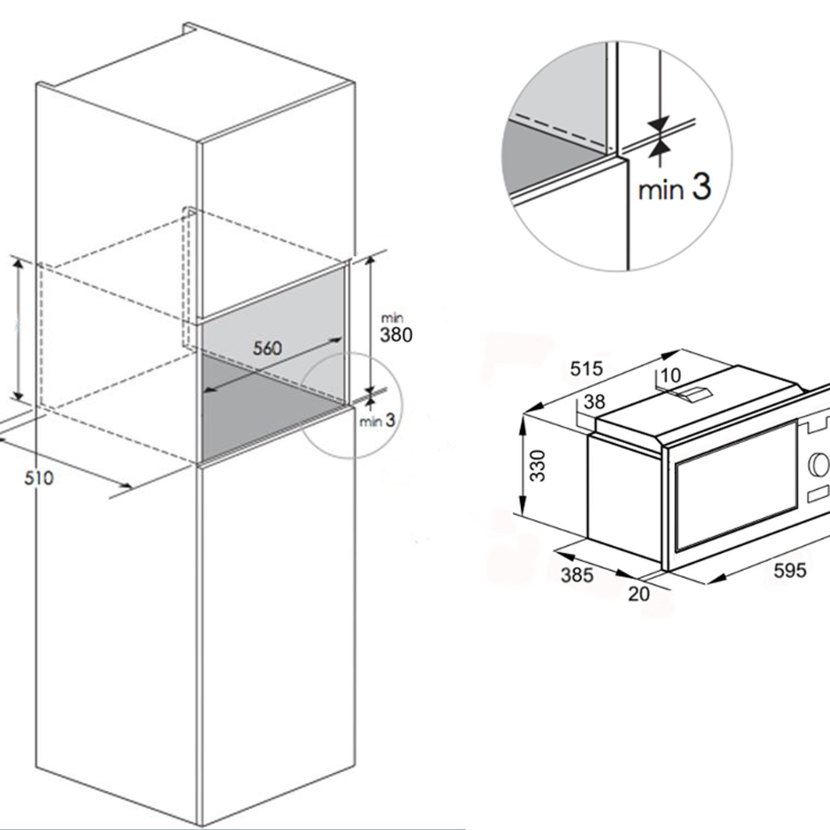 Kleenmaid Multi Stage Microwave Grill 28L gallery detail image