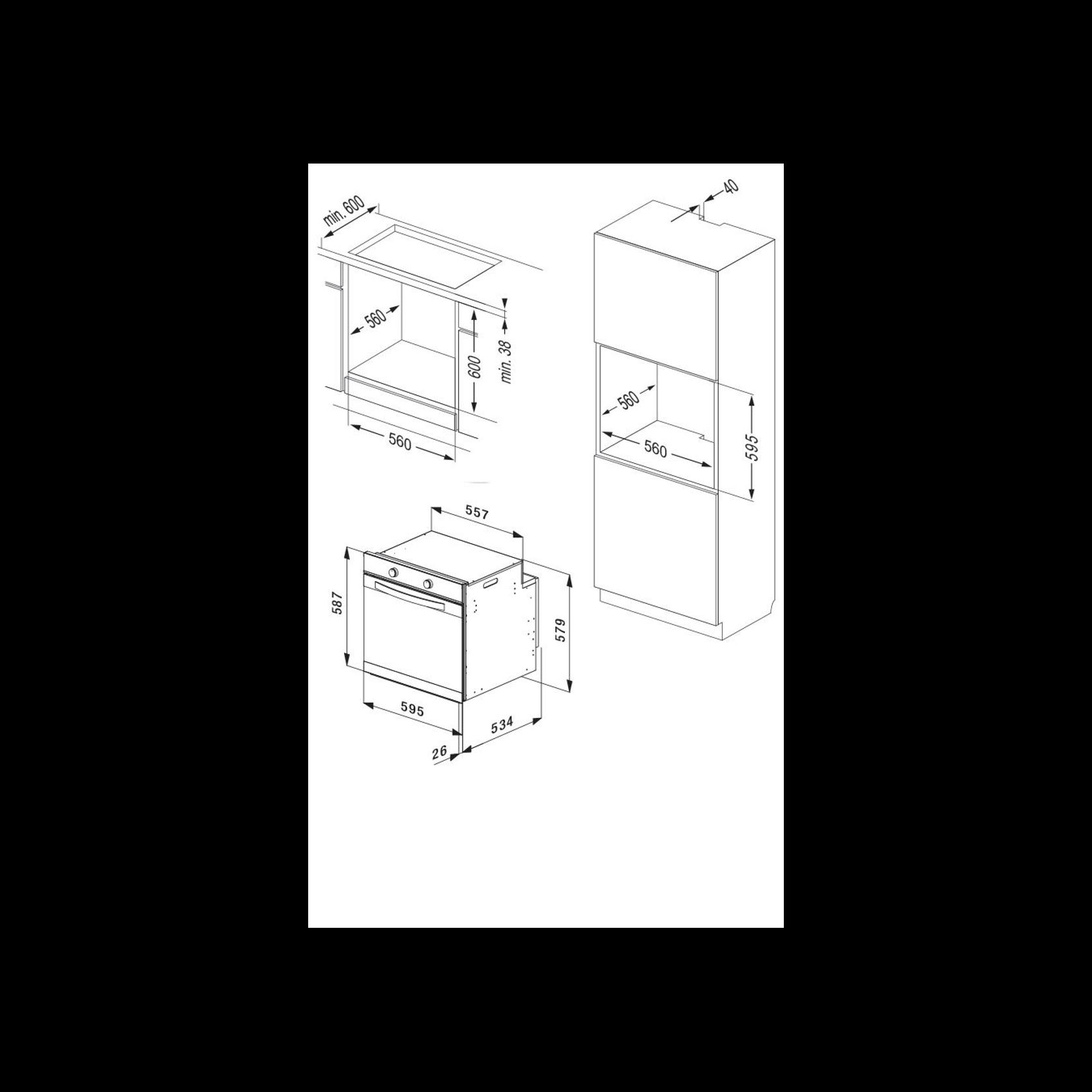 Kleenmaid Multifunction Oven 60cm gallery detail image