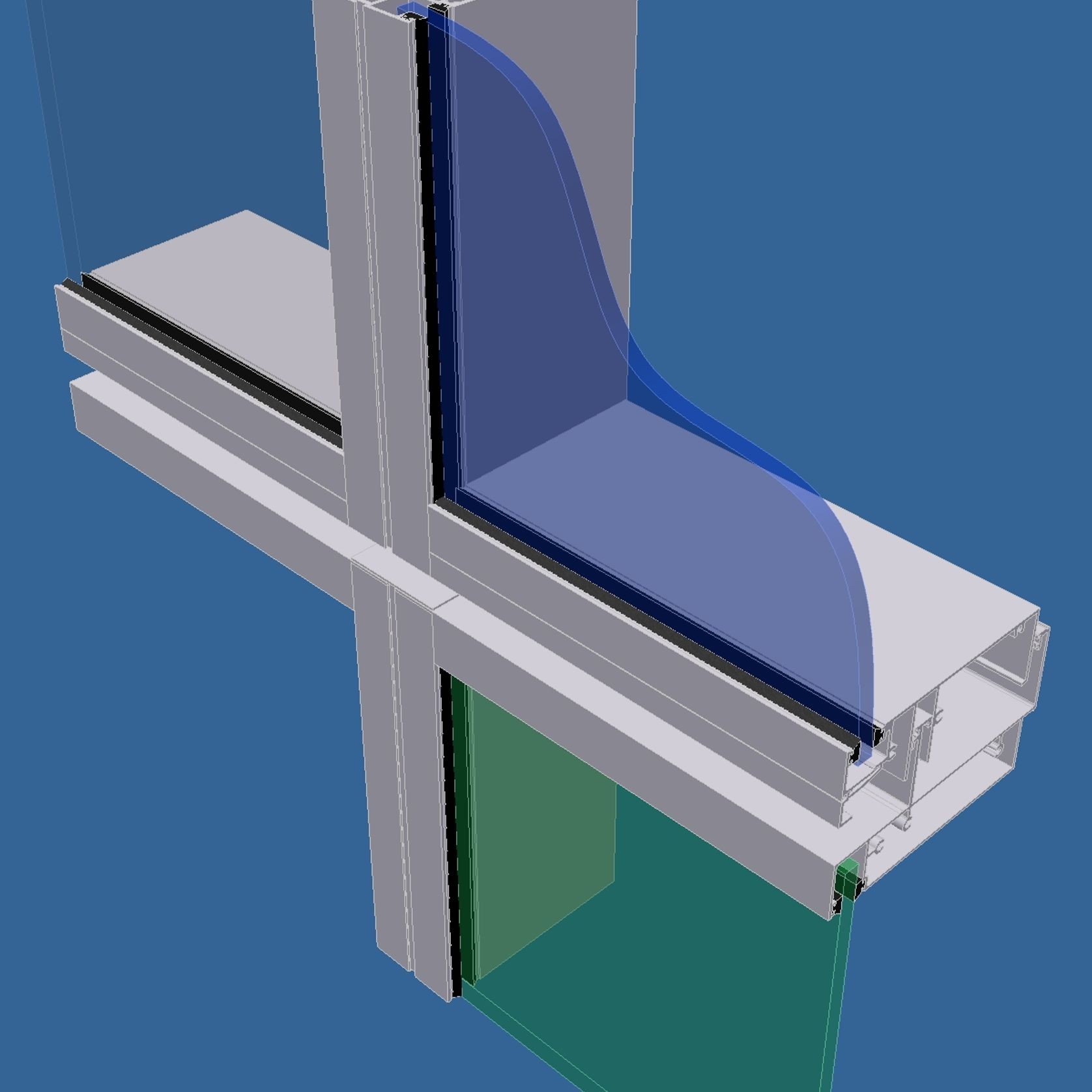 PW400 4 sided mechanically engaged gallery detail image