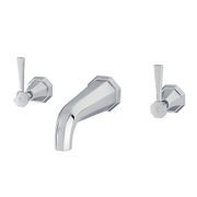Perrin & Rowe Deco Wall Mounted Basin Taps gallery detail image