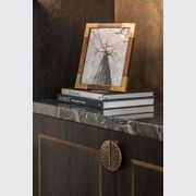 Joseph Giles Semi Circular Hammered Moon Solid Brass Door Pull gallery detail image