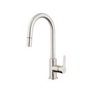Stainless Gooseneck Pull Out Sink Mixer - Cold Start gallery detail image