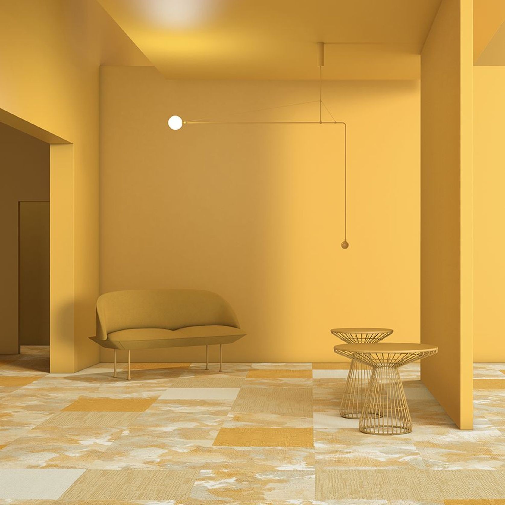 modulyss® Fluid& carpet tiles gallery detail image