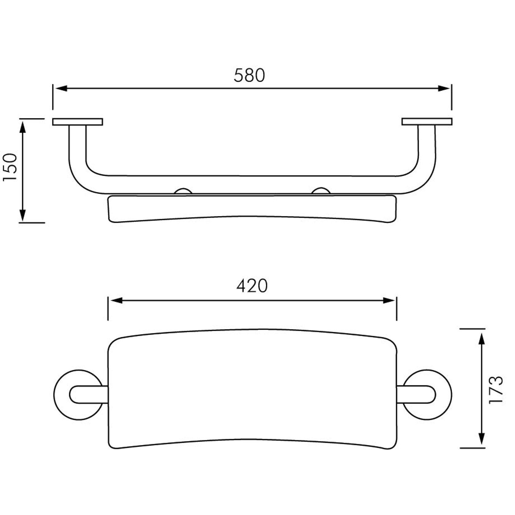 Comfort Backrest for Accessible Toilets gallery detail image