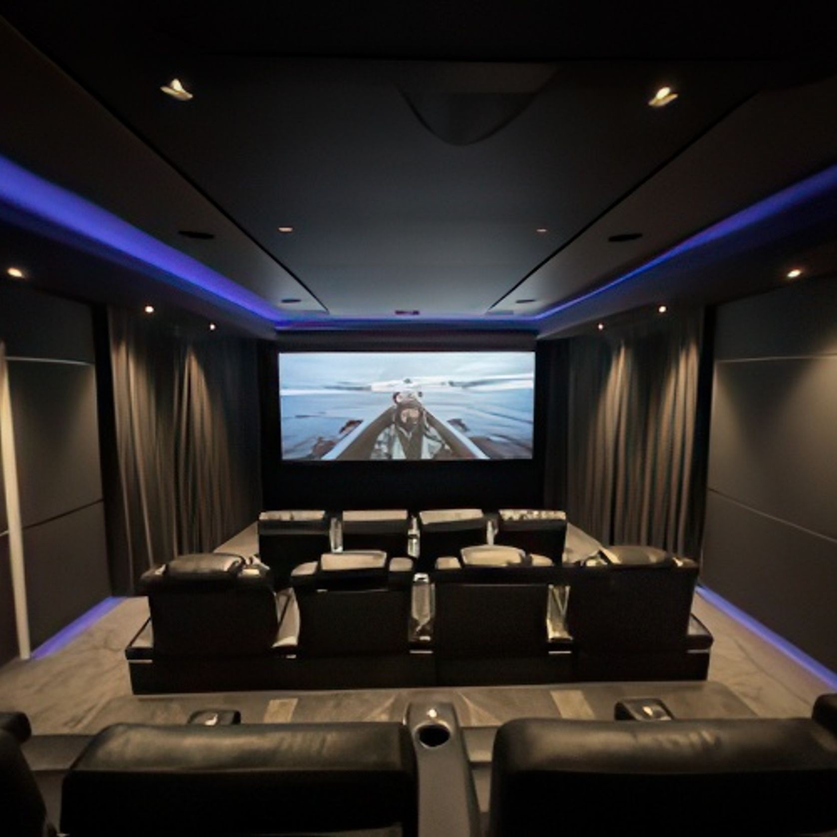 DTX Design Large Curved Cloth Acoustic Panel - Black gallery detail image